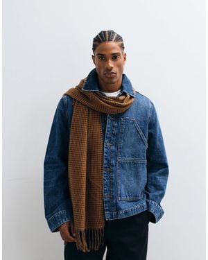 ASOS Schal mit hahnentrittmuster - Blau