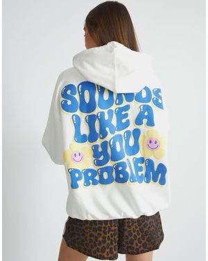 Skinnydip London London Sounds Like A You Problem Hoodie - Blue