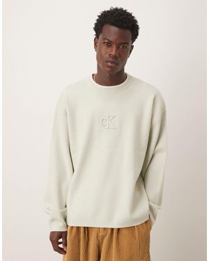 Calvin Klein – pullover - Weiß