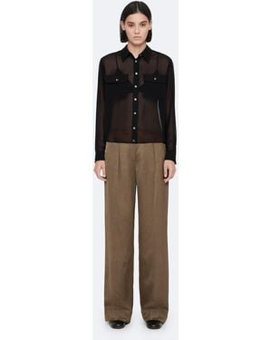AllSaints Leonie Satijnen Broek - Bruin