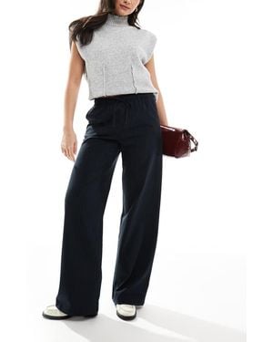 Stradivarius Pull On Trouser - Blue