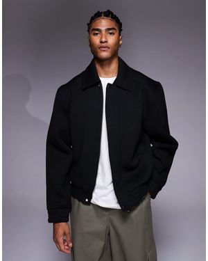 River Island Smart Bomber Jacket - Blue