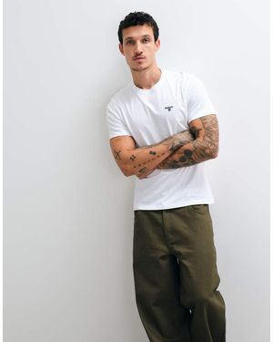 Barbour Essential Sports Logo T-shirt - White