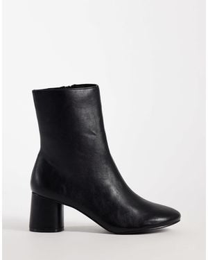 schuh Blush bottines à talon rond es - Noir