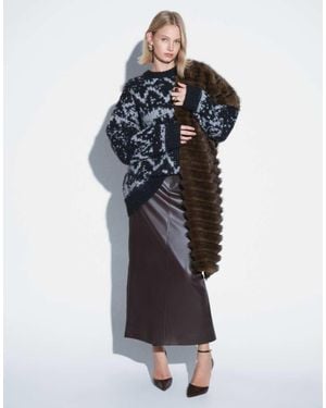 Threadbare Faux Leather Maxi Skirt - Natural
