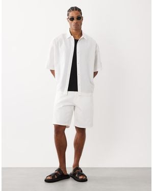 Mango Relaxed Fit Denim Shorts - Natural