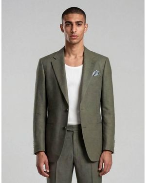 Harry Brown Giacomo Slim Fit Single Breasted Suit Jacket - Green
