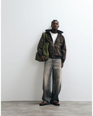Levi's Workwear potrero camo denim hoodie - Mehrfarbig