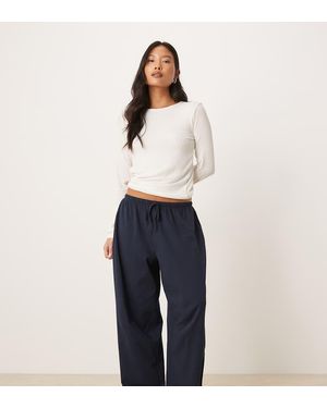 ASOS Asos Design Petite Mix & Match Cotton Pyjama Trousers - Blue
