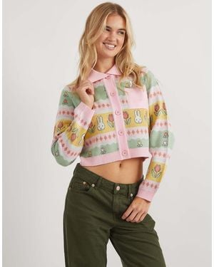 Skinnydip London Miffy Cottage Knitted Cardigan - Multicolour