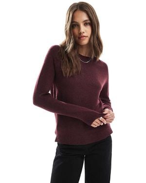 ONLY Crew Neck Knitted Jumper - Purple