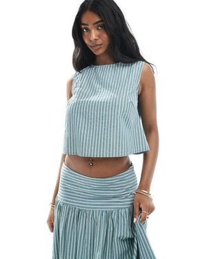 Daisy Street Boxy Chuck On Top - Blue