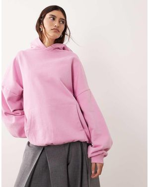 ARRANGE Sudadera Extragrande Con Capucha De Tejido Grueso Premium De - Rosa