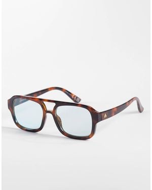 Aire Aquarius Aviator Sunglasses - Brown