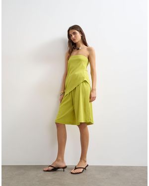TOPSHOP Textured Board Shorts - Yellow