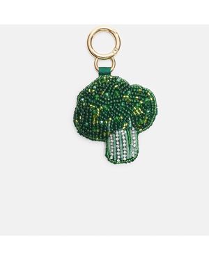 Stradivarius Porte-clés avec breloque brocoli en perles - Vert