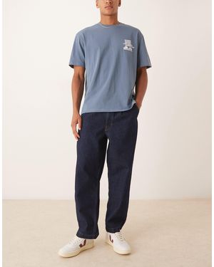 ASOS Relaxed Tapered Jeans - Blue