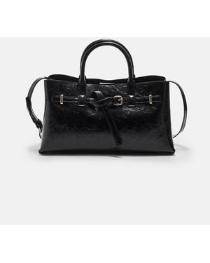 Stradivarius Borsa Shopping Nera Con Cinturino - Nero
