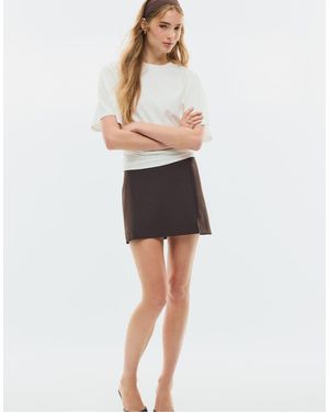 Stradivarius Skort Met Zijsplit - Wit