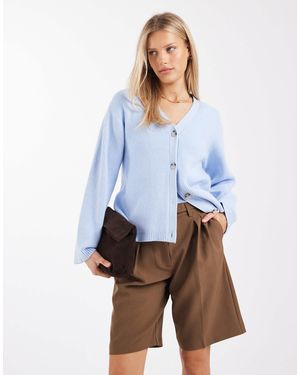 4th & Reckless Ribbed Knitted Cardigan Co-ord - Blue