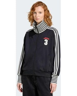 adidas Originals Vintage Bb Tracktop Striped Rib - Blue