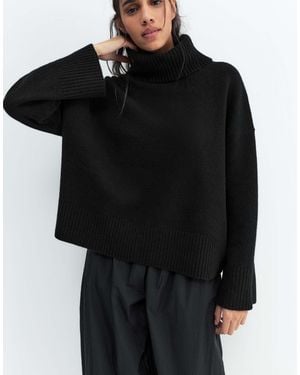 Pull&Bear – strickpullover - Schwarz