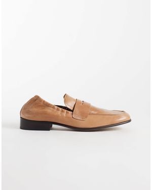 Tony Bianco Gloria Square Toe Loafers - White
