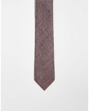ASOS Linen Tie - Purple