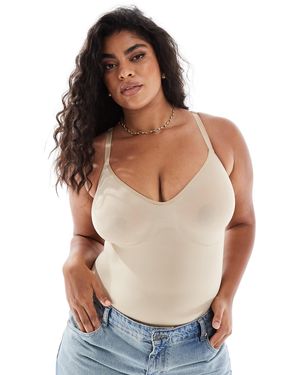 Vero Moda – nahtloser riemchen-tanga-body - Grau