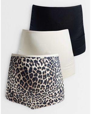 Lindex Maternity 3 Pack High Waisted Briefs - Blue