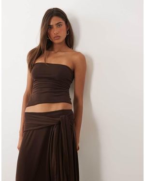 Missy Empire Bandeau Top - Brown