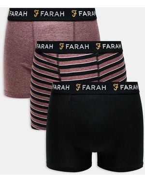 Farah 3Pack Boxers - Black