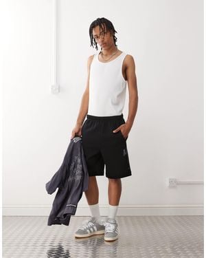 Aape By A Bathing Ape Aape By A Bathing Ape Logo Sweatshirt Fabric Shorts - White