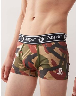 Aape By A Bathing Ape Aape By A Bathing Ape Camo Boxers - Black