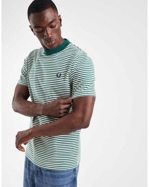 Fred Perry Heavyweight Stripe T-shirt - Blue