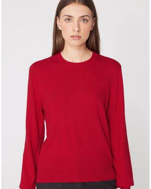 Tezenis Long Sleeve Round-Neck Heavy Jumper - Red