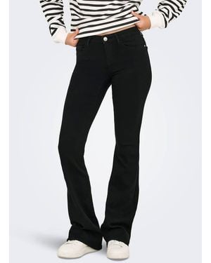 ONLY Retro Flared Fit Jeans - Black