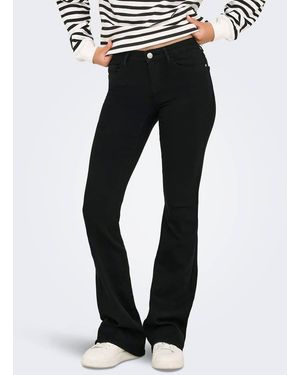 ONLY Jeans Rétro A Zampa - Nero