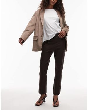 ARKET Stretch Slim Leg Trousers With Front Seam Detail - White