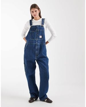 Levi's Salopette en jean ample workwear moyen - Bleu