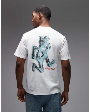 Gramicci Ice Sculpture Short Sleeve Tee With Back Graphic - Grey