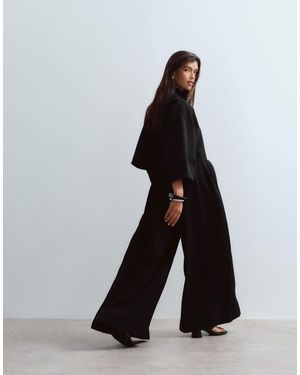 ARRANGE Wide Leg Trouser Co-ord - Black
