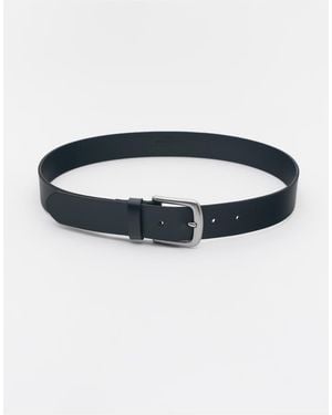 Pull&Bear 100% Leather Belt - Blue