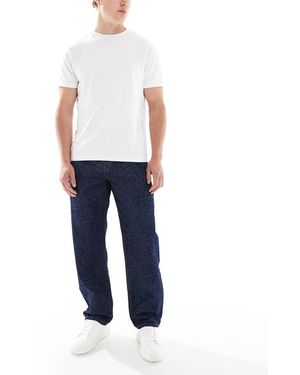 ASOS Vaqueros Holgados Con Lavado Crudo Y Estampado A Láser Animal Variado De -Azul