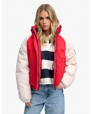Superdry Cotton Padded Shell Jacket - Red