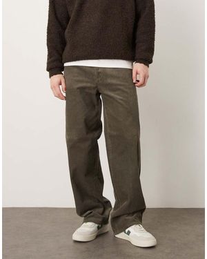 ARKET Cord Straight Leg Trousers - Brown
