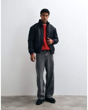 French Connection Relaxed Padded Funnel Neck Jacket - Black