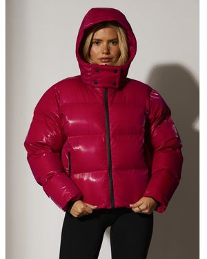 South Beach Chaqueta De Esquí Acolchada Con Capucha De - Rojo
