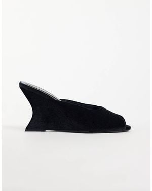 ASOS Navigate peeptoe-keilabsätze - Schwarz