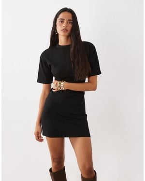 ASOS Drape Waist Mini Dress - Black